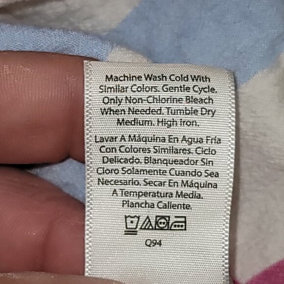 724. Time and Tru 1/4 Sleeve Top Multicolored Sz S (4-6) - Picture 8 of 8